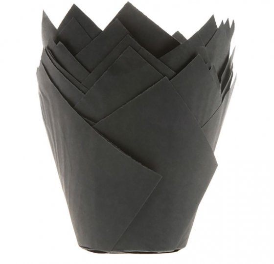 House of Marie Muffinsformar Tulip Svart