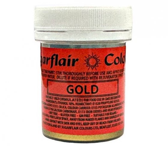 Ätbar paintfärg glitter gold
