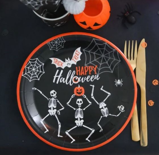 Papperstallrikar Halloween