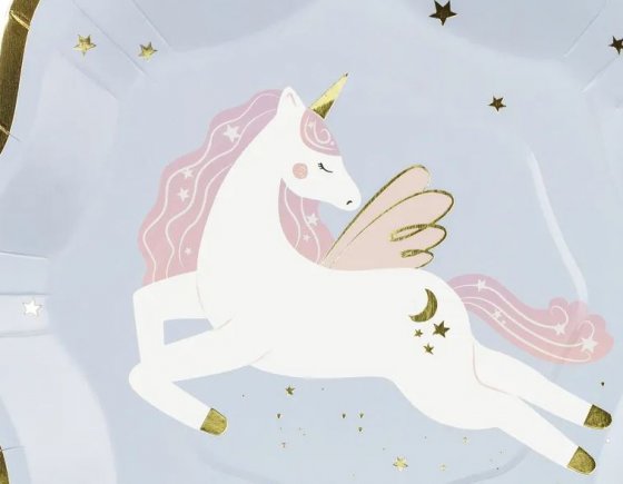 Papperstallrikar unicorn