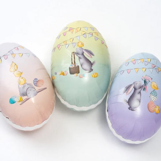 Påskägg lila kanin