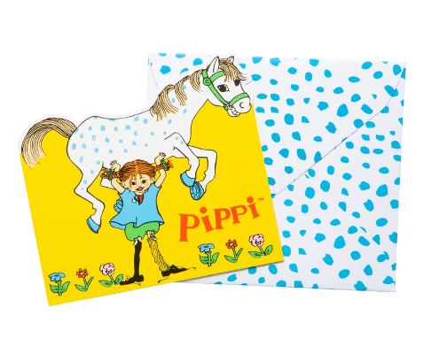 inbjudningskort Pippi Långstrump