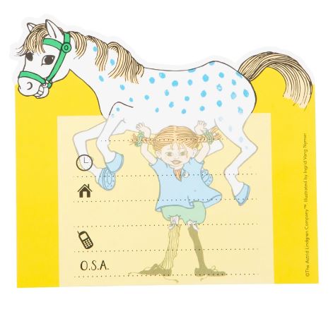 inbjudningskort Pippi Långstrump