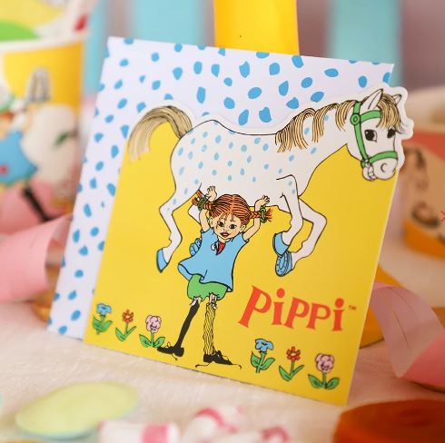 inbjudningskort Pippi Långstrump