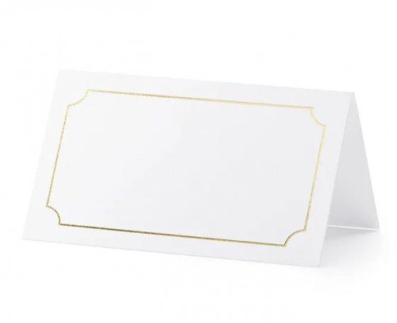 Paikkakortit kultakehys 10 kpl
