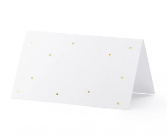 placeringskort guldprickar