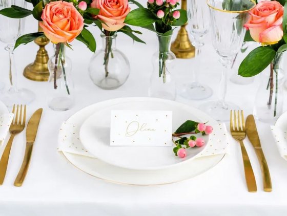 placeringskort guldprickar