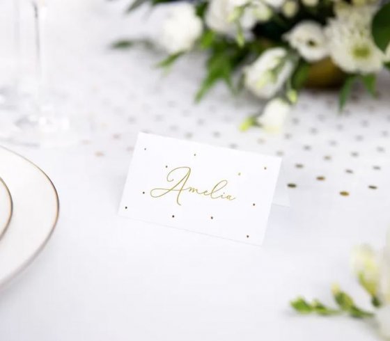 placeringskort guldprickar