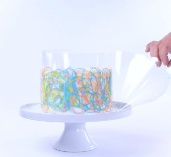 Plastfilm för tårtor