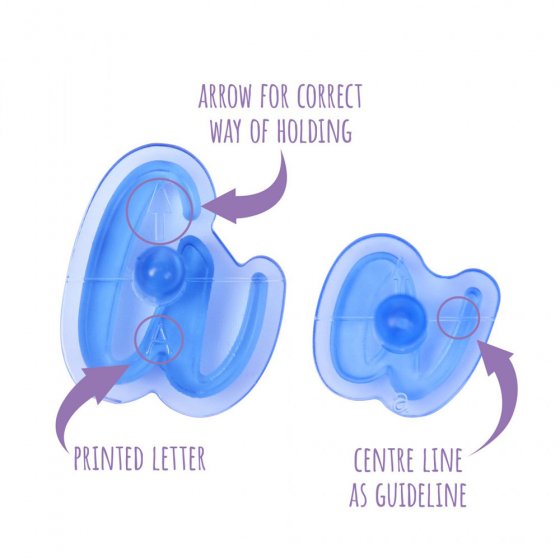 Bokstäver för prägling av tårta