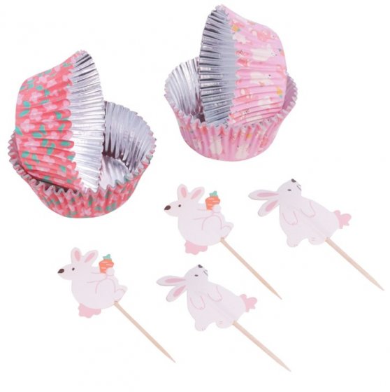 PME Muffinsformar & toppers Kaniner 24-pack