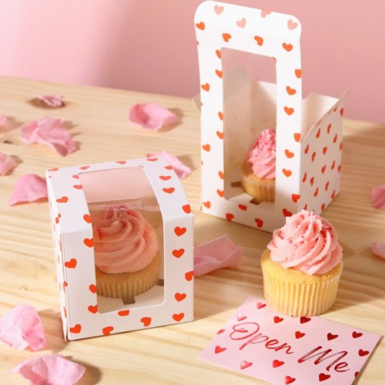 PME Cupcakesbox Hjärtan 4-pack