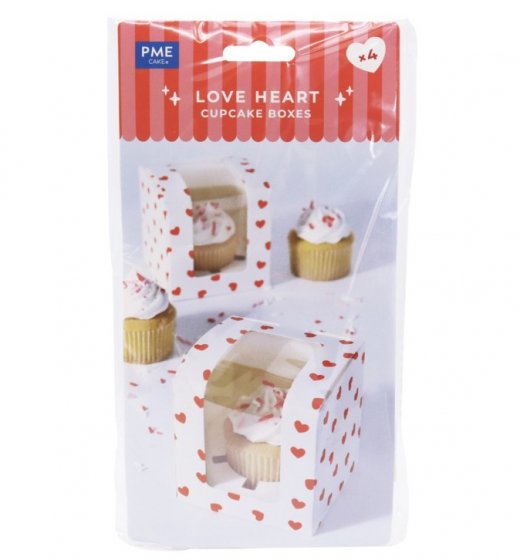 PME Cupcakesbox Hjärtan 4-pack