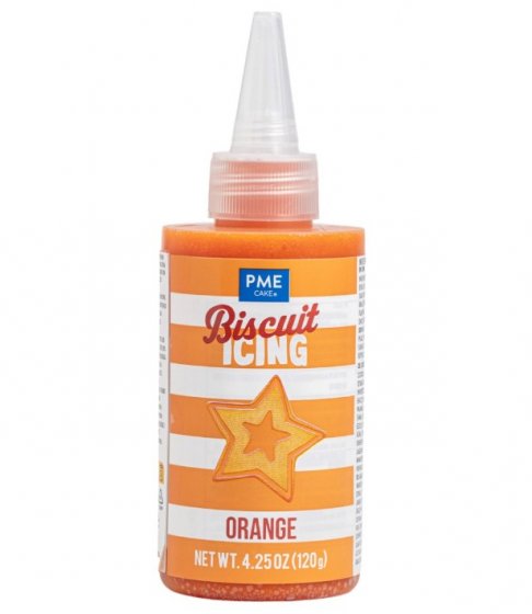 Färdig orange glasyr