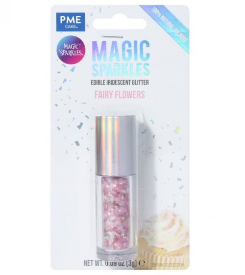 PME Ätbart Glitter Fairy Flowers Flakes