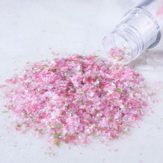 PME Ätbart Glitter Fairy Flowers Flakes