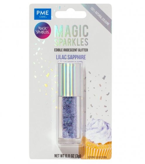 PME Syötävä Glitter Lilac Sapphire Flakes