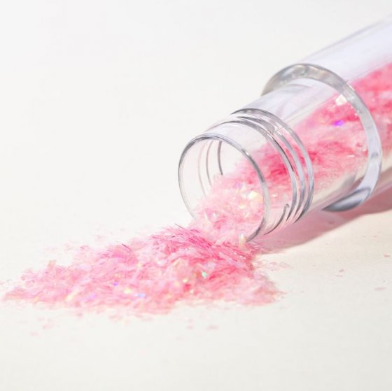 PME Ätbart Glitter Pink Topaz Flakes