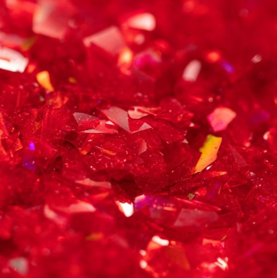PME Ätbart Glitter Red Ruby Flakes