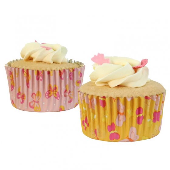 Muffinsformar med fjärilar