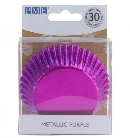muffinsformar lila metallic