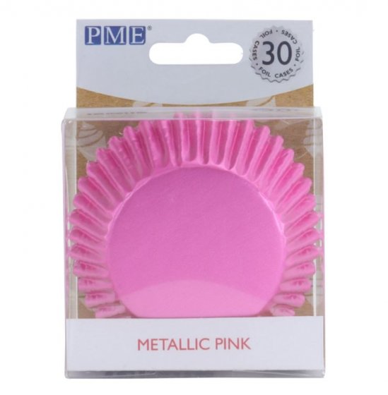 muffinsformar rosa metallic