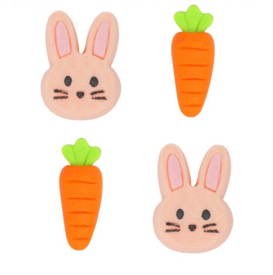 Sockerdekorationer bunnies