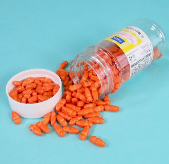 Strössel ätbara morötter