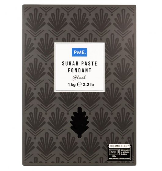 Svart sockerpasta pme