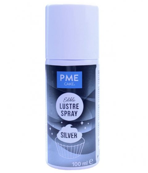 ätbar sprayfärg silver