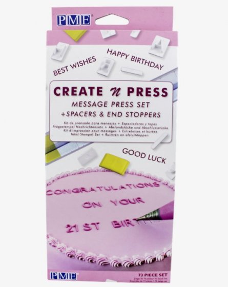 PME Create N Press Bokstavsset 75 delar
