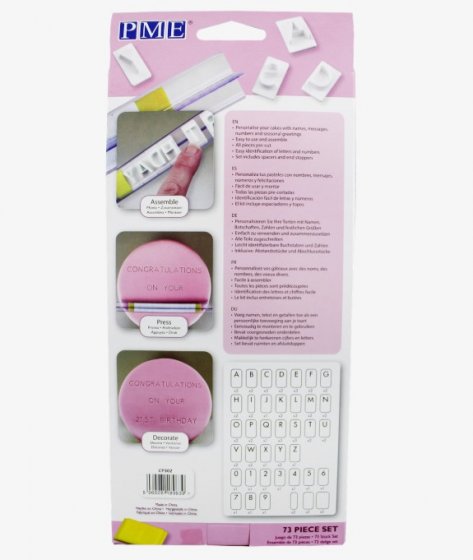 PME Create N Press Bokstavsset 75 delar