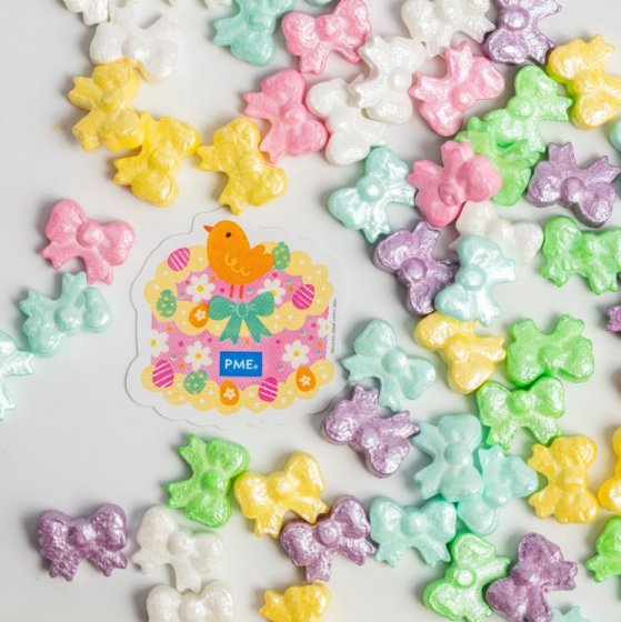 strössel pastellrosetter