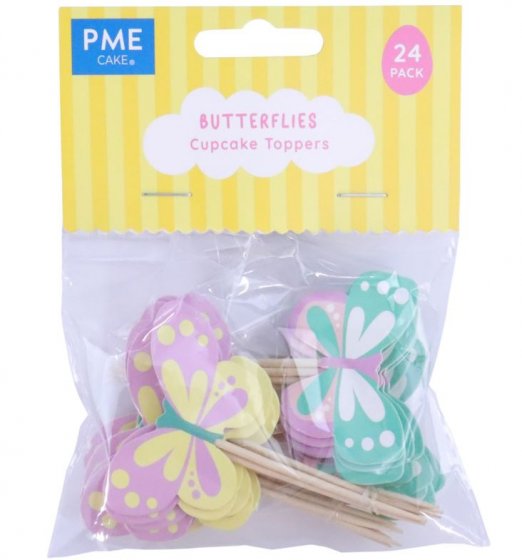 Cupcake toppers fjärilar