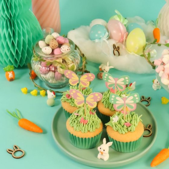 Cupcake toppers fjärilar