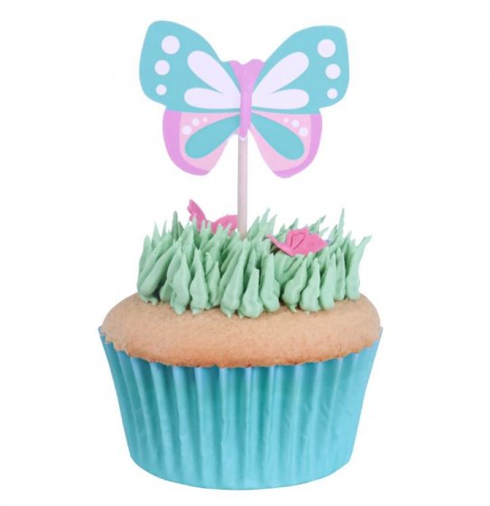 Cupcake toppers fjärilar