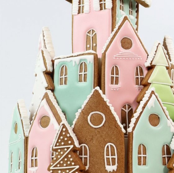 Utstickare pepparkakshus