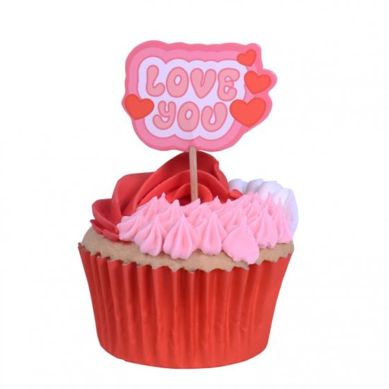 Vintage cupcake toppers