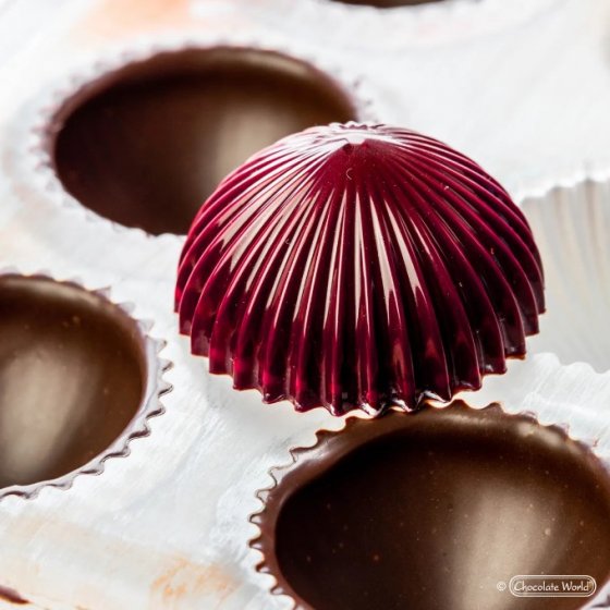 Chocolate World Pralinform Half Sphere Pleated CW1952