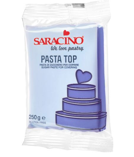 Saracino sockerpasta lila 250 g