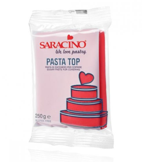 sockerpasta röd saracino