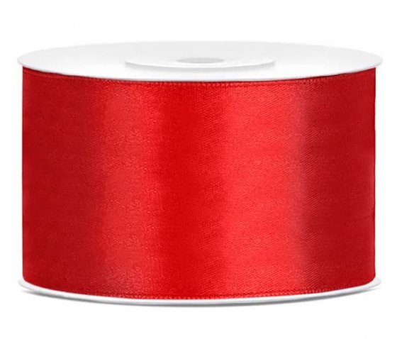 25 m Satinband Red 38 mm
