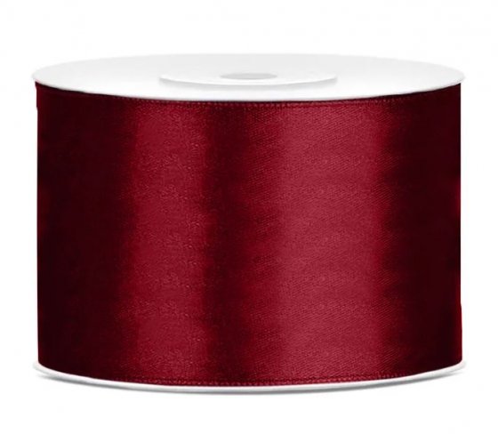 25 m Satinband Deep Red 50 mm