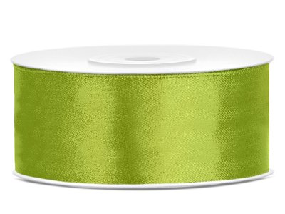 25 m Satinband Green Apple 25 mm