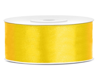 25 m Satinband Yellow 25 mm