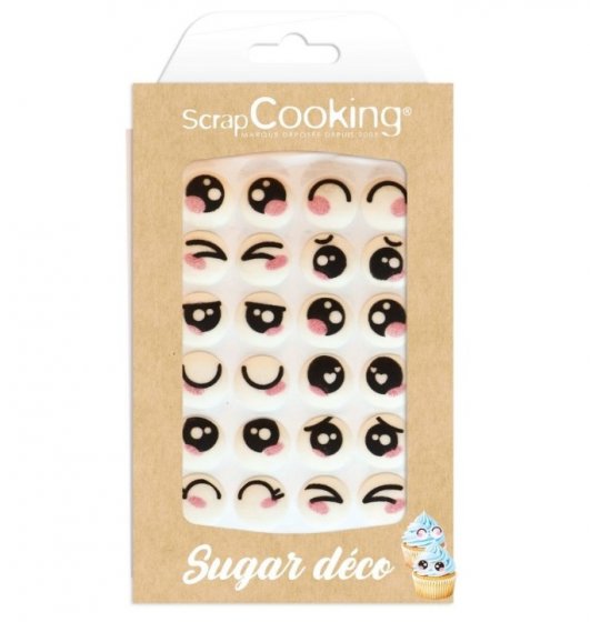 Sockerdekorationer ögon Kawaii