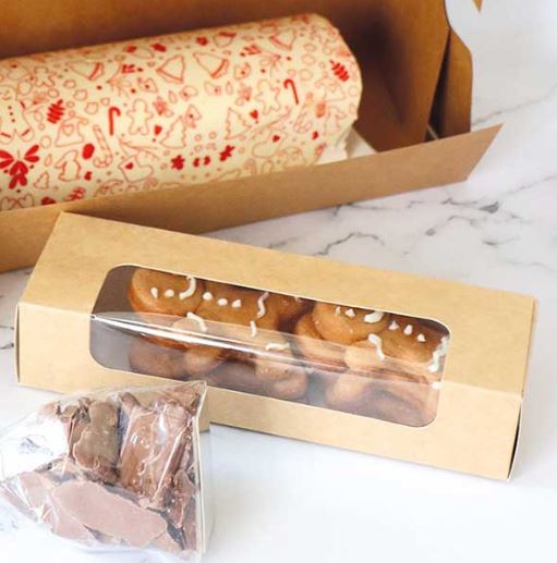 Låda för macarons Kraft 2-pack