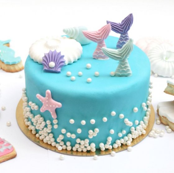 sockerdekorationer mermaid