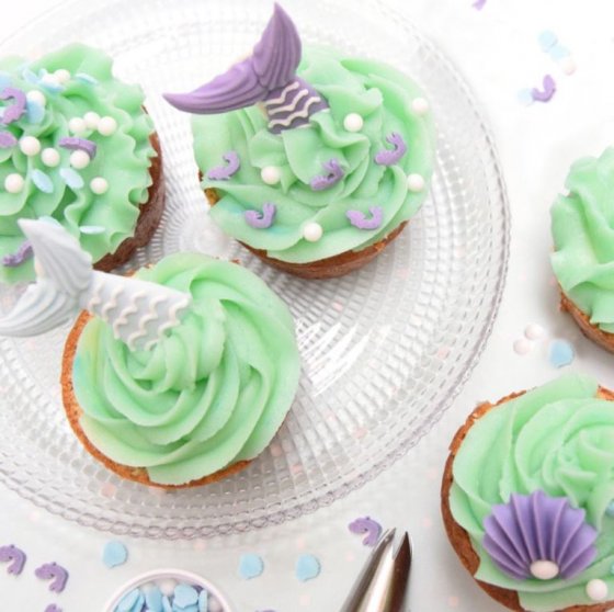 sockerdekorationer mermaid