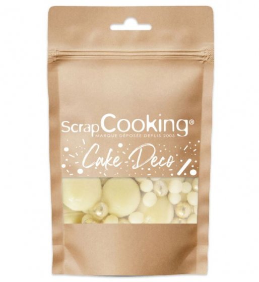 ScrapCooking Strössel Chokladkulor Vit/guld